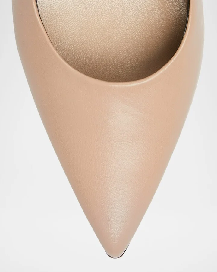 Signoria Slingback Leather Pumps - Image 7