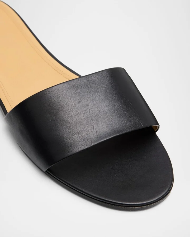Signum Calfskin Slide Sandals - Image 4