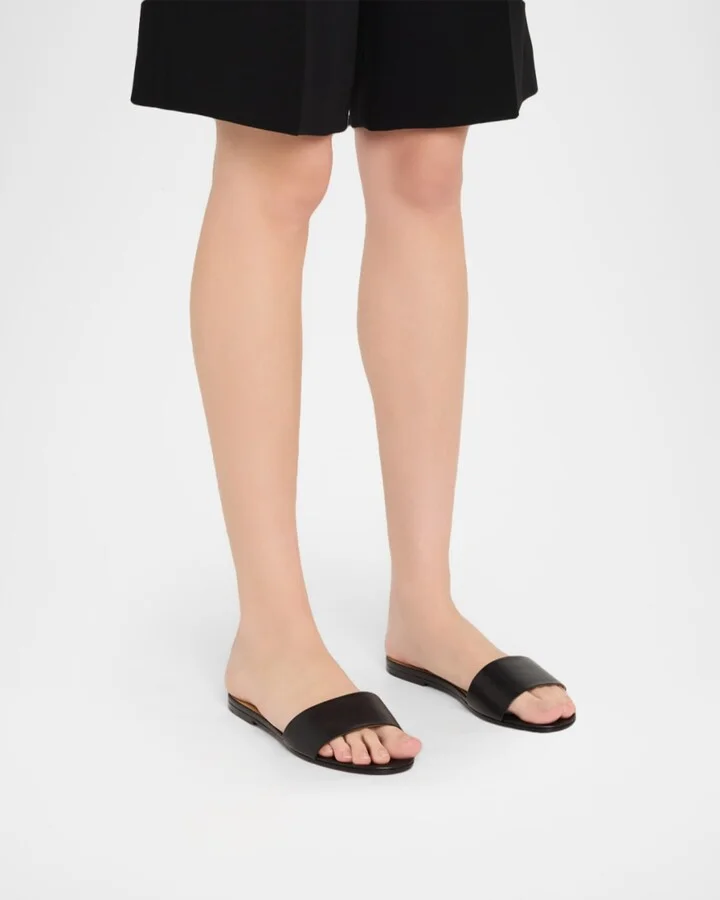 Signum Calfskin Slide Sandals - Image 9