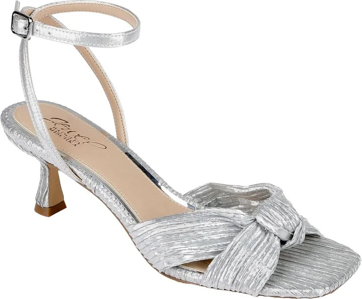 SILFAB Womens Bow Manmade Ankle Strap