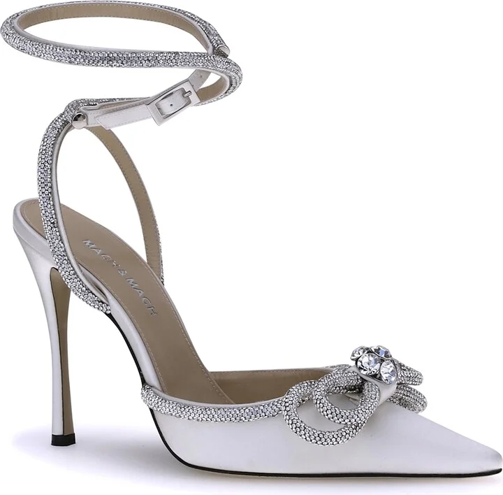 Silk Pumps With Double Bow - Image 2