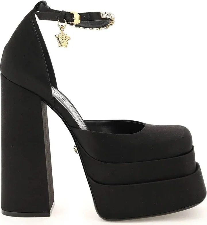 Silk Satin Platform Pumps