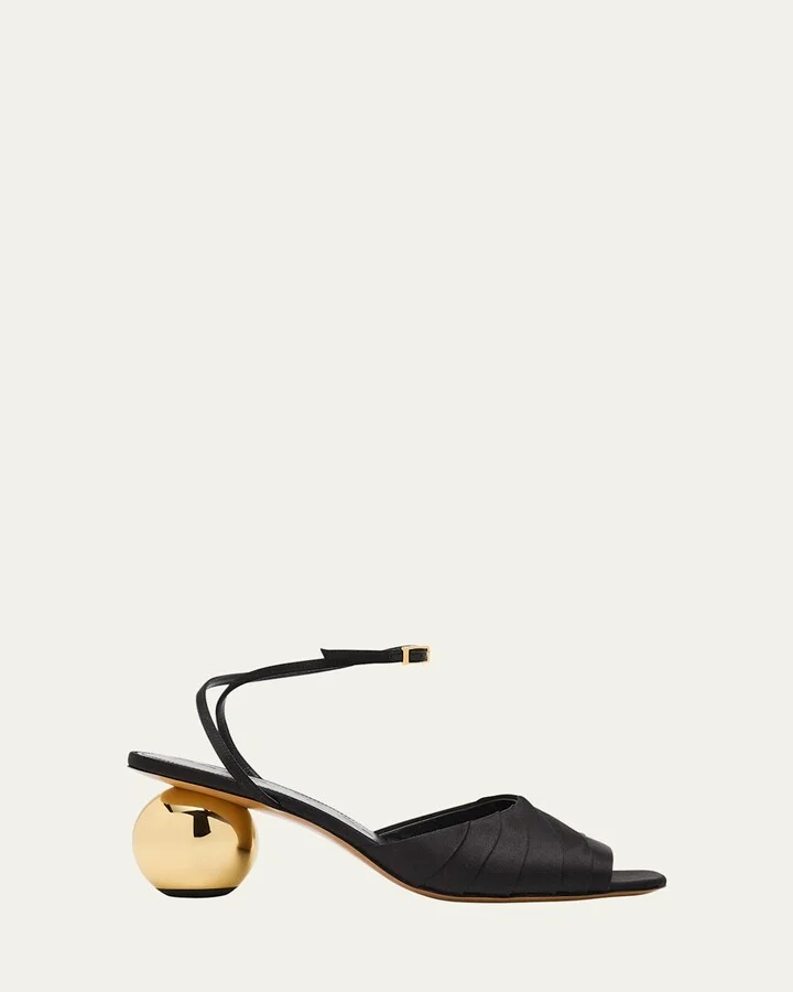 Silk Sculptural Sandals