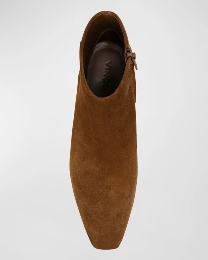 Silvana Suede Zip Booties - Image 5