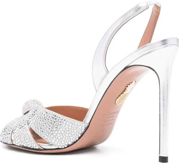 Silver 85mm Love Me Sandals - Image 3