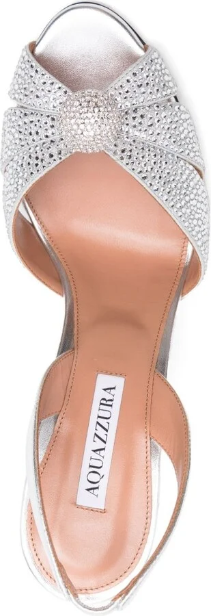 Silver 85mm Love Me Sandals - Image 4