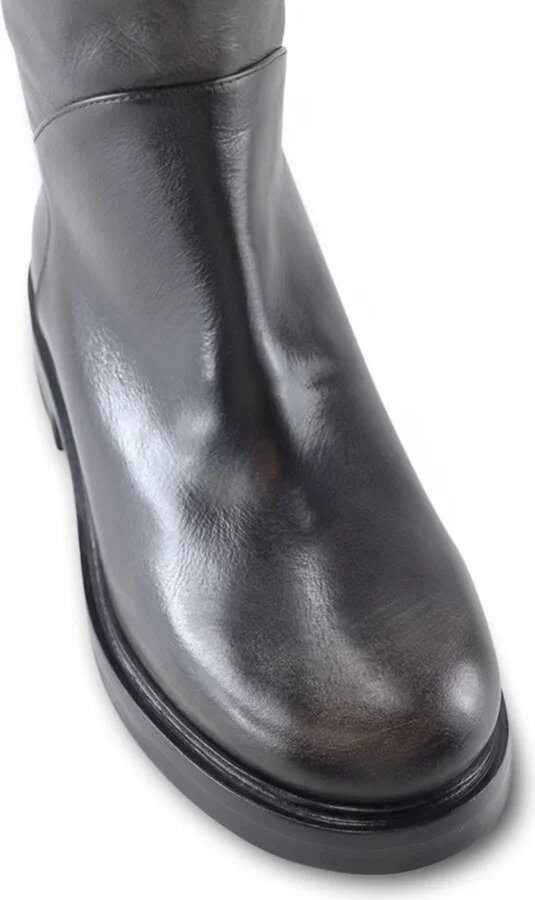 Silver / Black Alva Boots, Vintage Black - Image 4