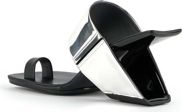 Silver / Black Loop Toe Hi - Mirror Silver Ii - Image 5