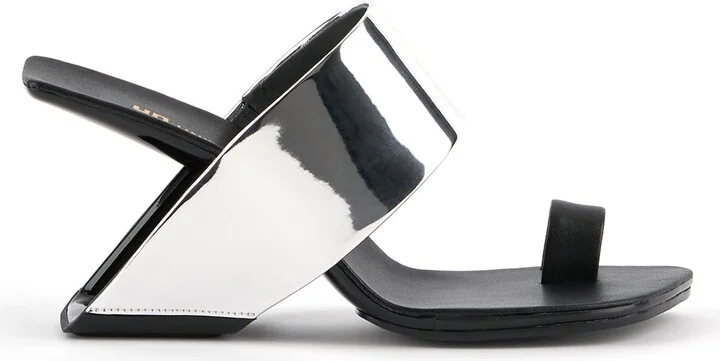 Silver / Black Loop Toe Hi - Mirror Silver Ii