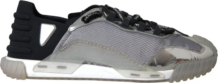 Silver Black Nylon NS1 Low Top Sneakers Men Men's Shoes (Pre-Owned)