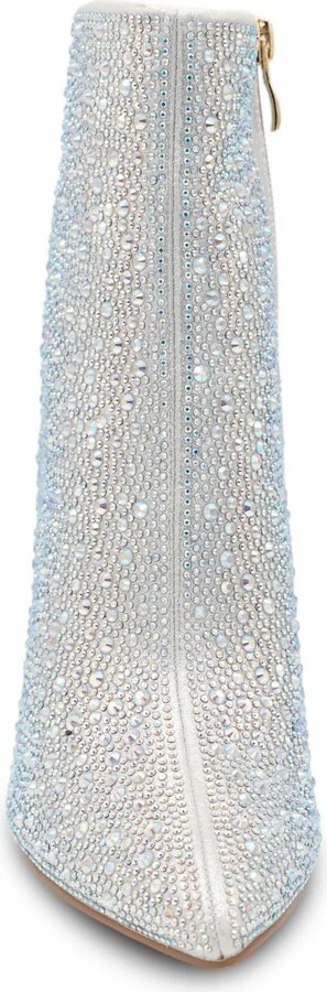 Silver Block Heel Bootie - Image 4