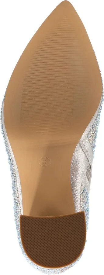 Silver Block Heel Bootie - Image 6