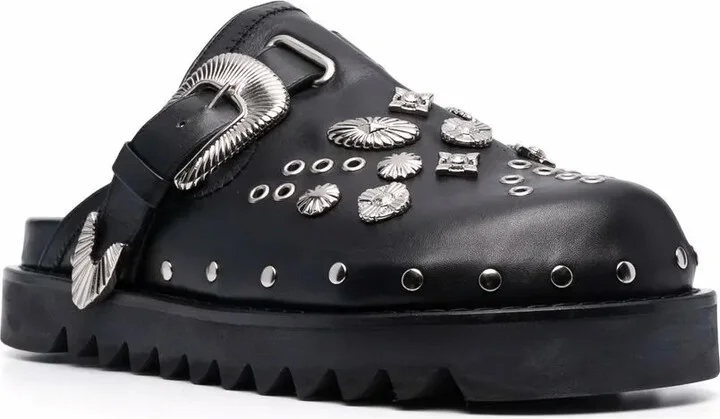 Silver Embellished Clogs - Image 2