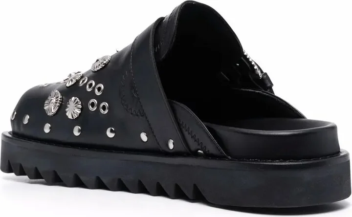 Silver Embellished Clogs - Image 3