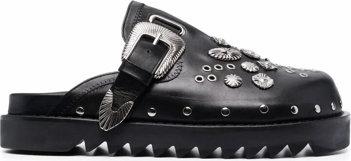 Silver Embellished Clogs