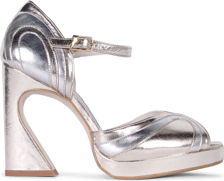 Silver / Gold Lillita Platform Gold Silver Heels