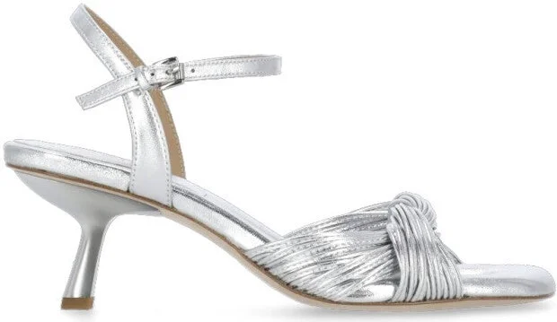 Silver Janis Leather Sandal