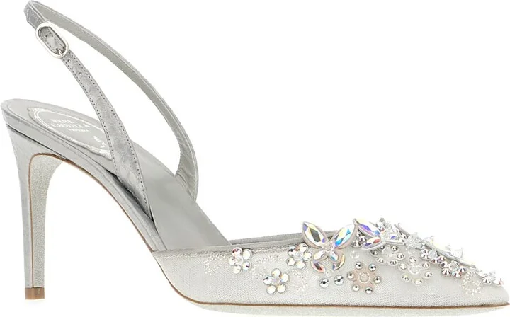 Silver Laces Cinderella Pumps - Image 2