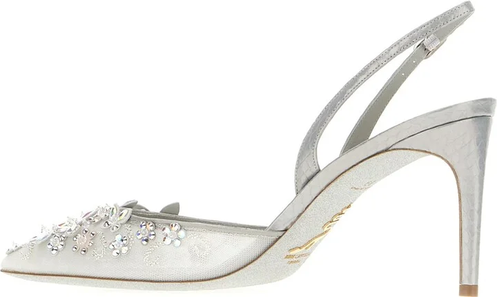 Silver Laces Cinderella Pumps - Image 3