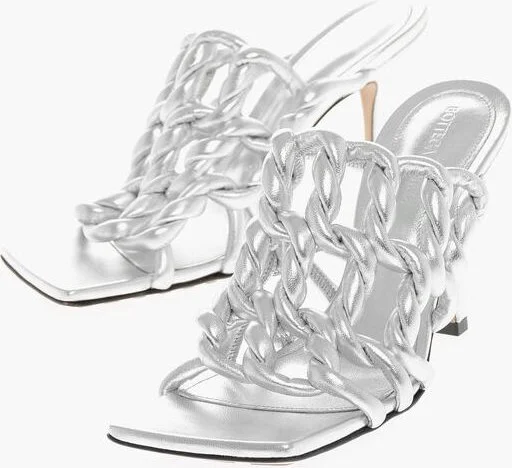 Silver Leather Women Women's Sandal - Image 2