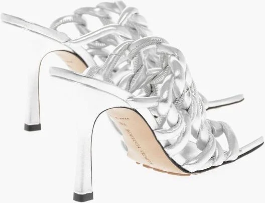 Silver Leather Women Women's Sandal - Image 3