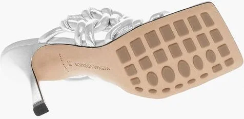 Silver Leather Women Women's Sandal - Image 5