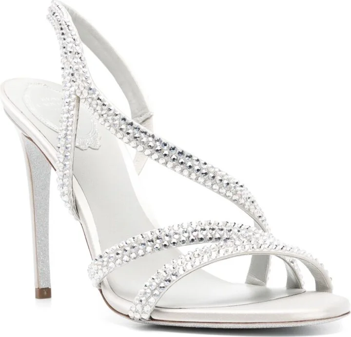 Silver Lisa 105mm Sandals - Image 2