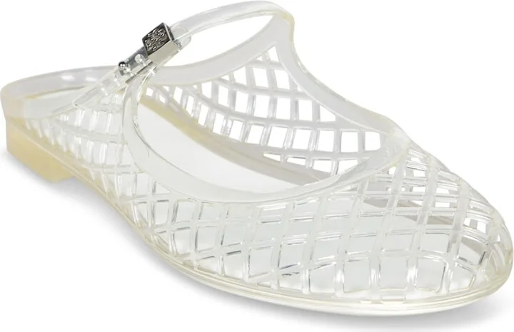 Silver Mary Jane Slide Sandals - Image 2