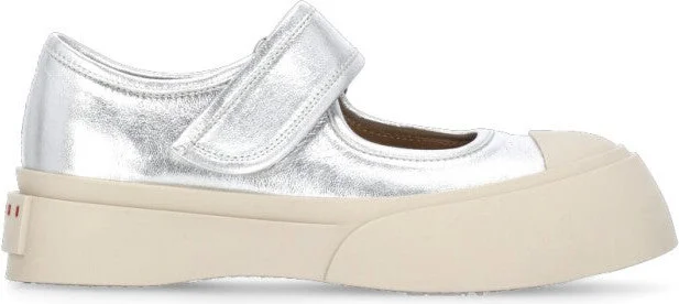 Silver Mary Jane Sneakers