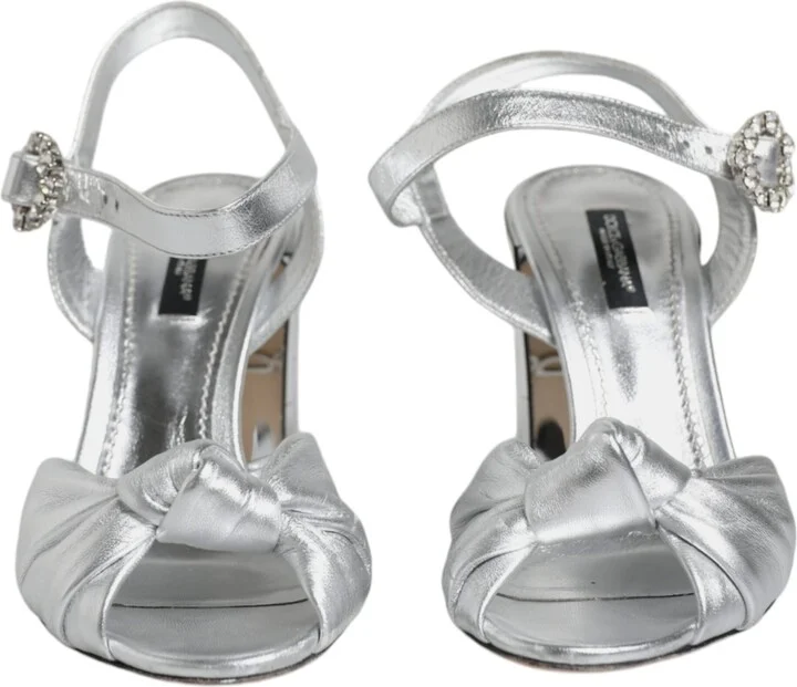 Silver Mirror Heels KEIRA Sandals Women's Shoes (Pre-Owned) - Image 2