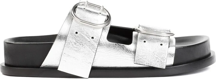 Silver Moon Leather Sandals