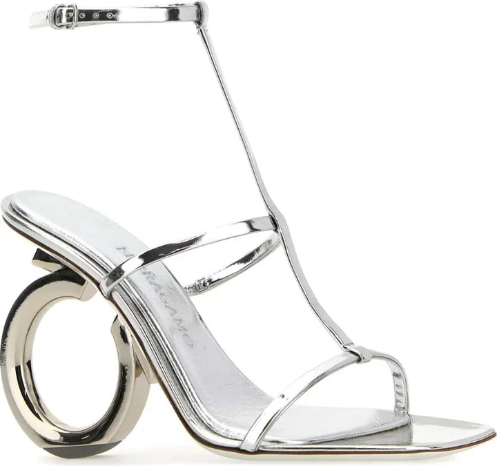 Silver Nappa Leather Elina Sandalsâ - Image 2