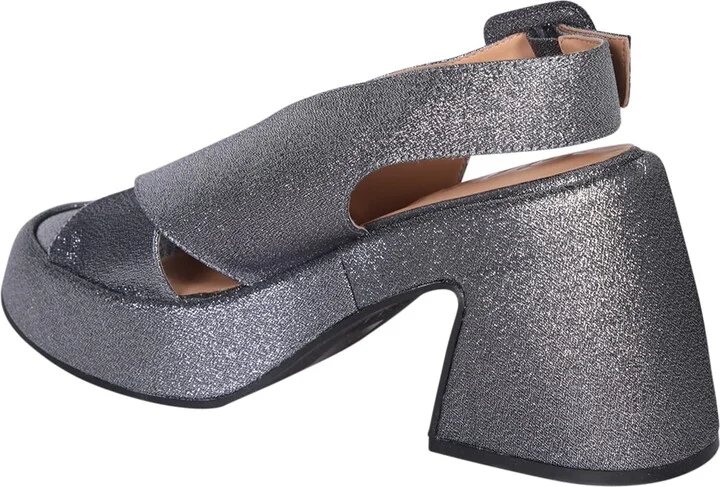 Silver Platform Sandals - Image 3