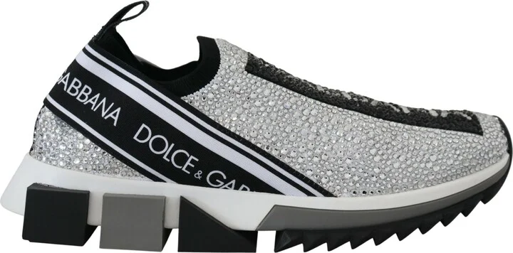 Silver Rhinestones Sorrento Sneakers Women's Shoes