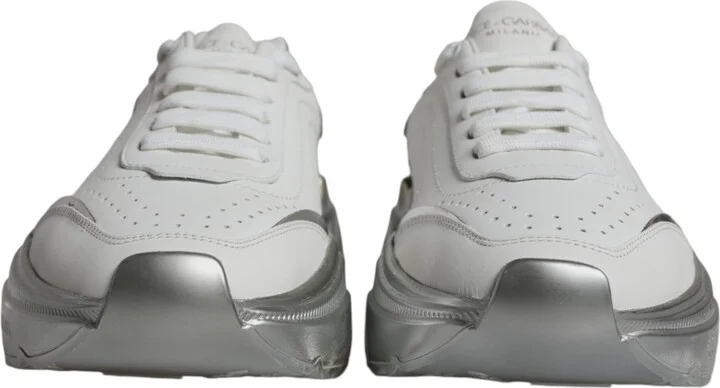 Silver White Daymaster Low Top Sneakers Women's Shoes (Pre-Owned) - Image 2