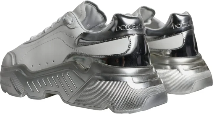 Silver White Daymaster Low Top Sneakers Women's Shoes (Pre-Owned) - Image 4
