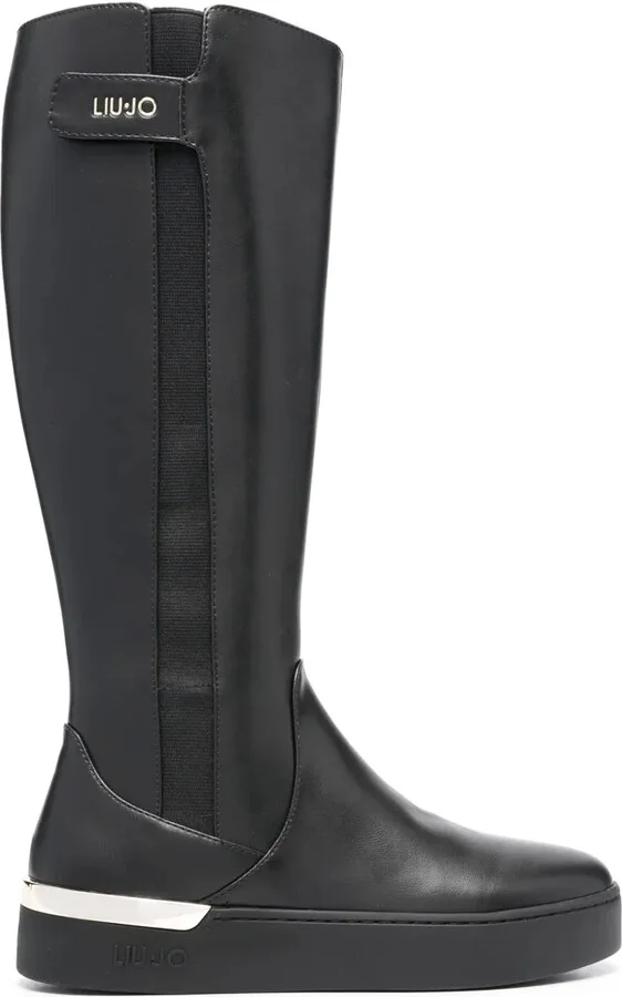 Silvia 89 logo-print boots