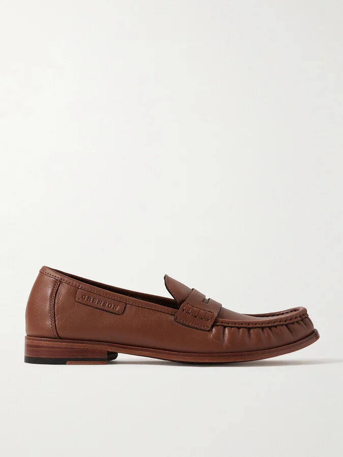 Simeon Leather Penny Loafers