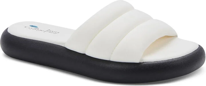 Simona Womens Peep-Toe Manmade Flatform Sandals