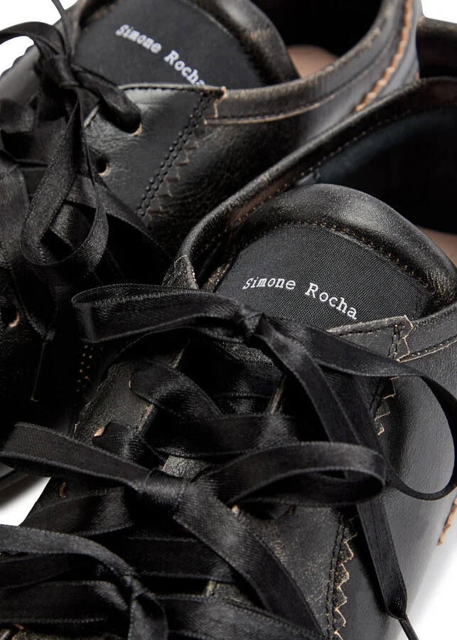 Simone Rocha Ballerina Grip Leather Sneakers - Image 4