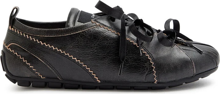 Simone Rocha Ballerina Grip Leather Sneakers