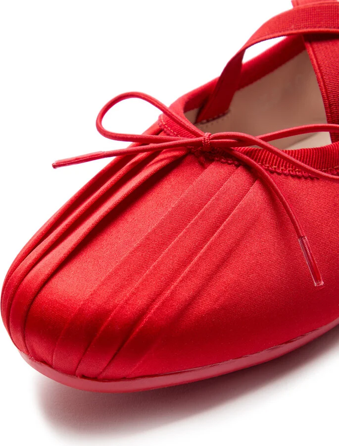 Simone Rocha Ballerina Grip Satin Ballet Flats - Image 4