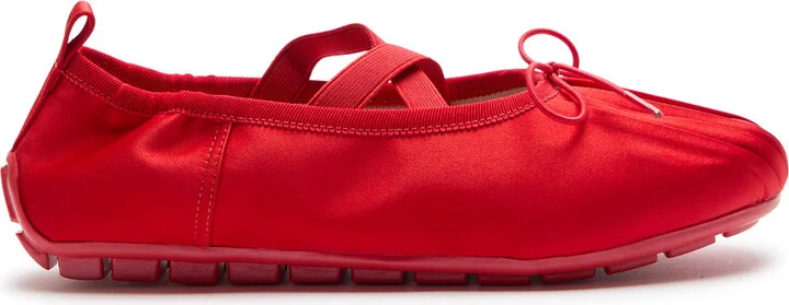 Simone Rocha Ballerina Grip Satin Ballet Flats