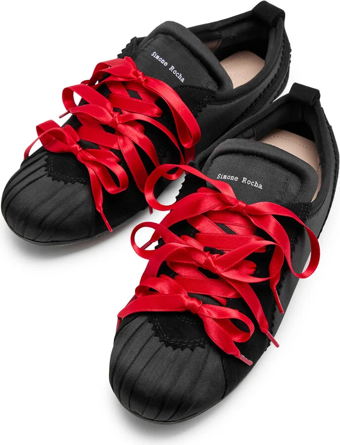 Simone Rocha Ballerina Grip Satin Sneakers - Image 3