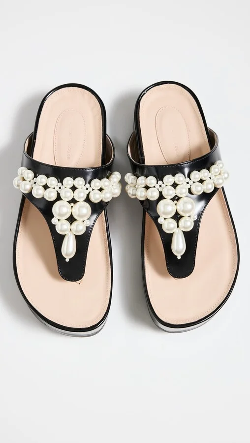 Simone Rocha Beaded Thong Sandals - Image 3