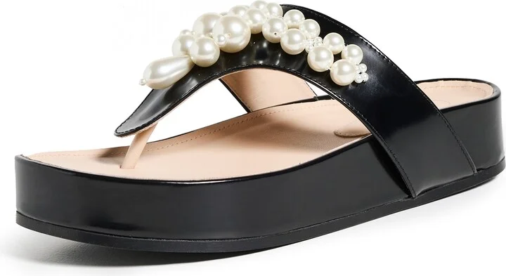 Simone Rocha Beaded Thong Sandals