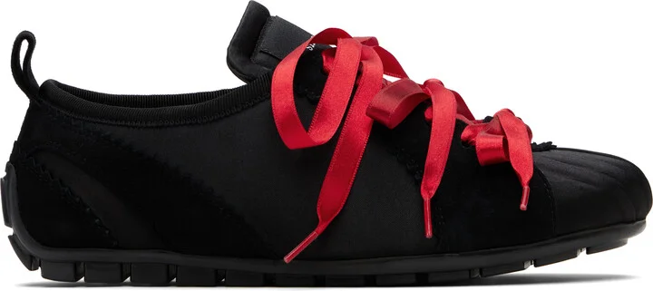 Simone Rocha Black Ballerina Grip Sneakers
