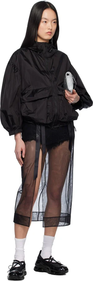 Simone Rocha Black Classic Criss Cross Tracker Ballerina Flats - Image 5