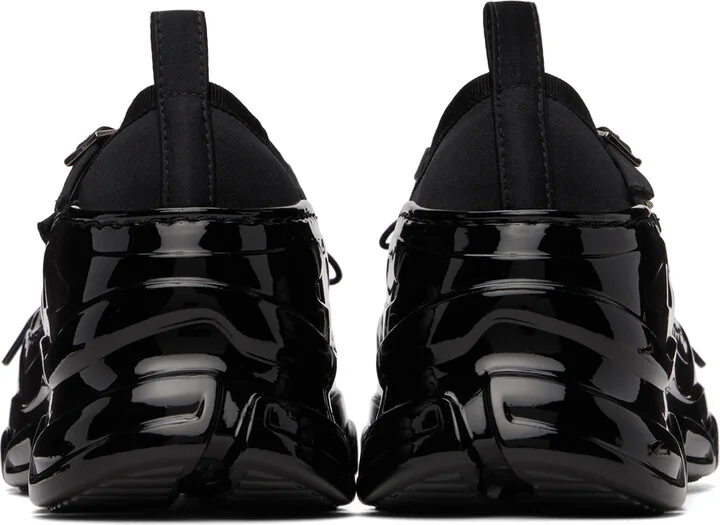 Simone Rocha Black Classic Criss Cross Tracker Ballerina Sneakers - Image 2
