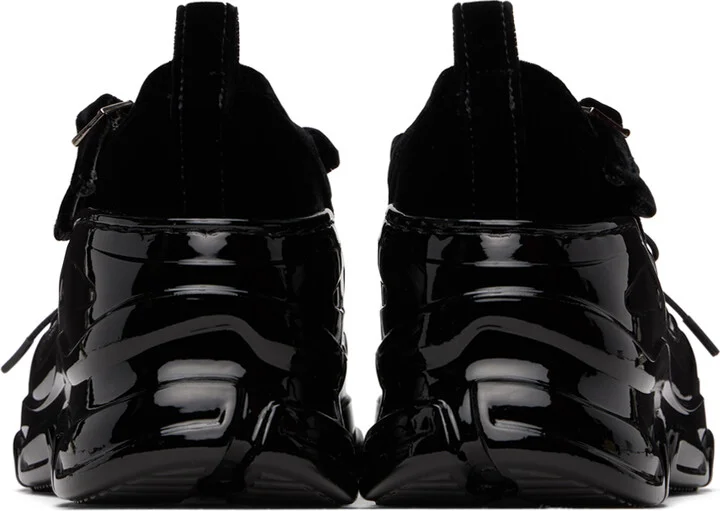 Simone Rocha Black Classic Criss Cross Tracker Ballerina Sneakers - Image 2